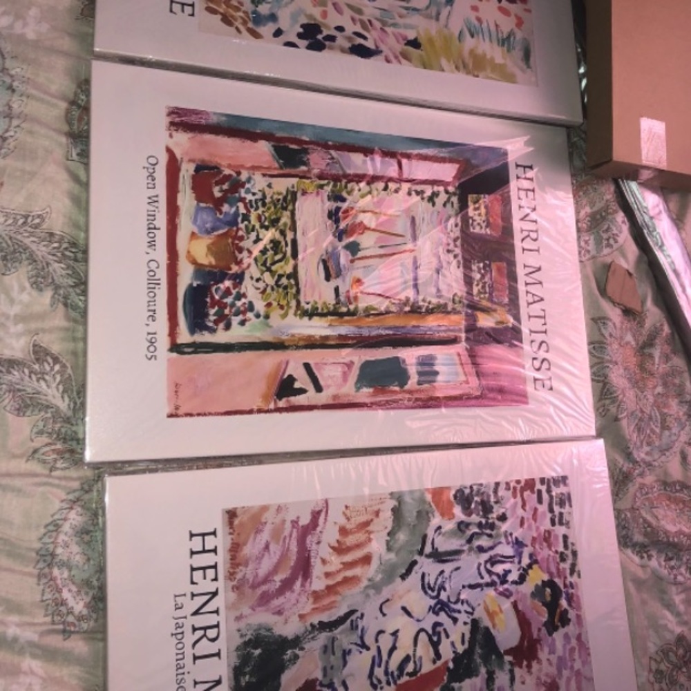 Henri Matisse Art Print Set - Pink and Pastel Window Scenes